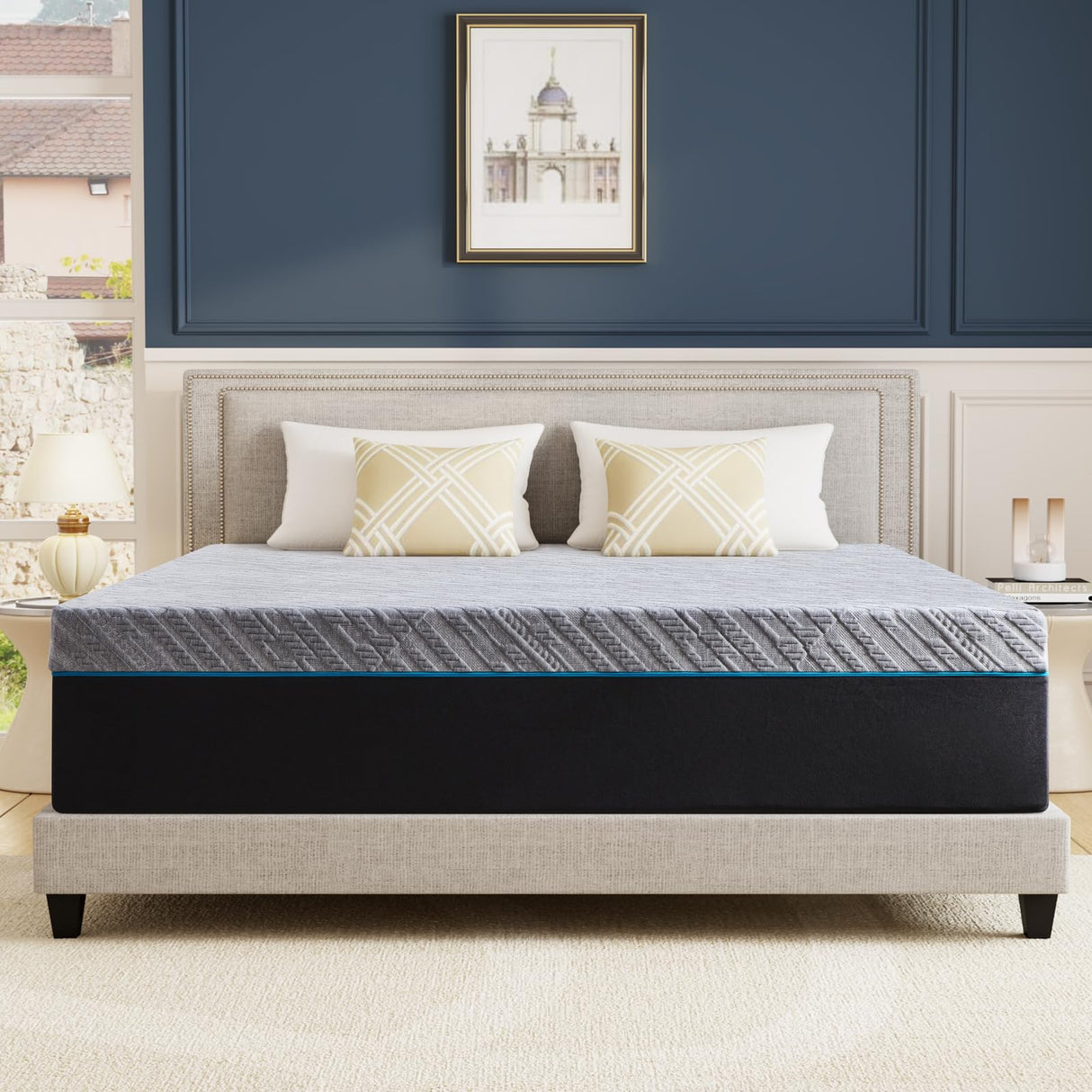 Queen Mattress,10-Inch Queen Size Foam Mattress in Boxdg