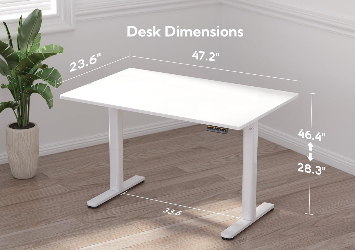 Glass Standing Desk, Electric Standing Desk Adjustable Height