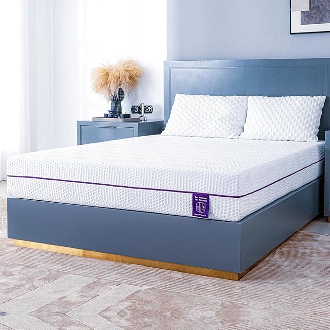 Queen Mattress Soft Plush,10 Inch Memory Foam Mattress in a Box,Cooling Gel Foam&Pressure Relief