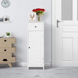 Bathroom Floor Storage Cabinet, Freestanding Side Table Storage Organizer Unit