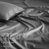 Extra Deep Pocket King Sheet Sets Fits 18"-24" in Deep Mattress -100% Cotton King Sheet Set,