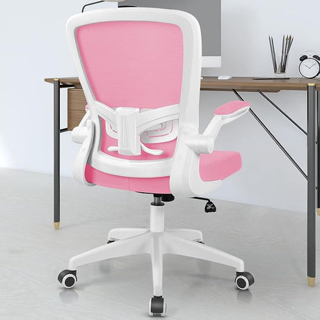 Office Chair, Ergonomic Desk Chair with Adjustable Height and Lumbar Support Swivel