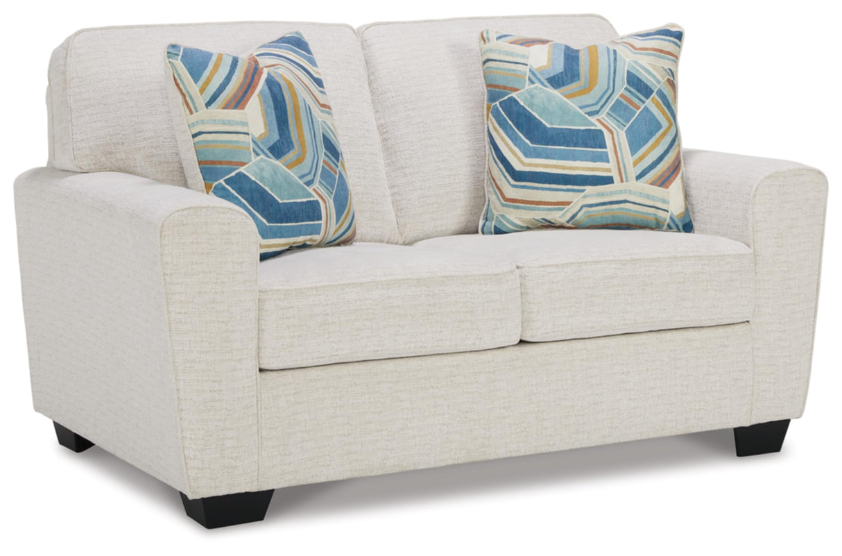 Cashton Casual Loveseat for Living Room, White