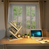 Tree Bookshelf, 3-Tier Book Storage Organizer Shelves Floor Standing Bookcase