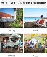 Outdoor Rug Waterproof 8x10 ft Outdoor Carpet Patio Rug Mat Reversible RV Camping