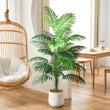 4ft 2pcs Large Artificial Plants Fake Palm Tree Tropical Palm Leaves Faux Palm