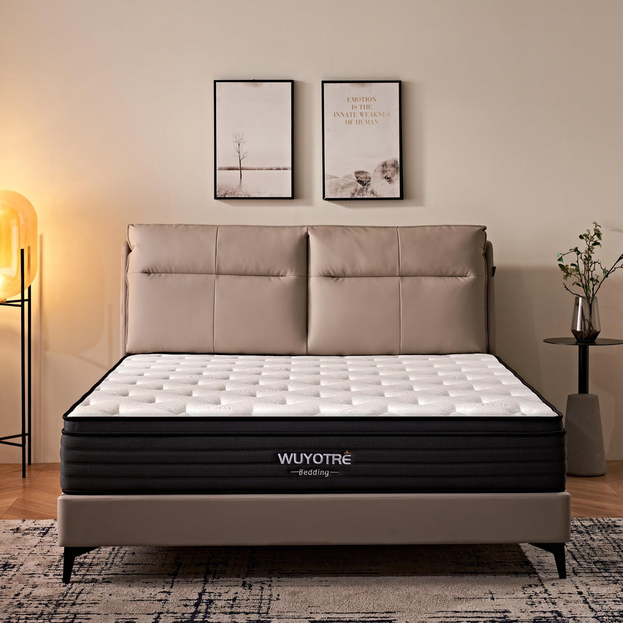 Queen Mattress, 12 Inch Queen Size Hybrid Mattress in a Box,Cooling Memory Foam