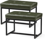 Ottoman Bench, Modern PU Leather Vanity Stools Chairs