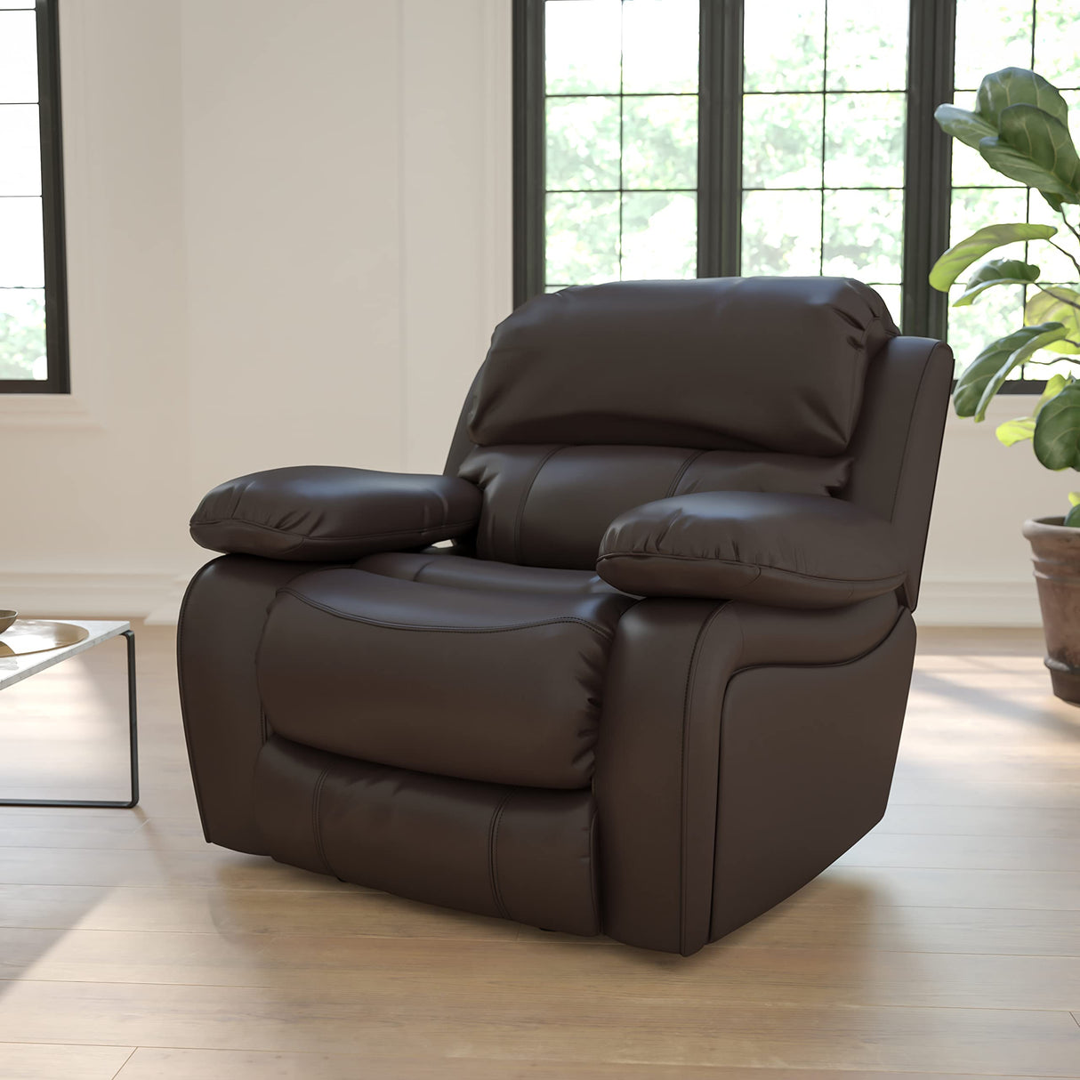 Brown LeatherSoft Rocker Recliner