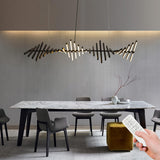 Designer Chandelier Modern Style Dimmable LED Pendant Light Remote Control Kitchen