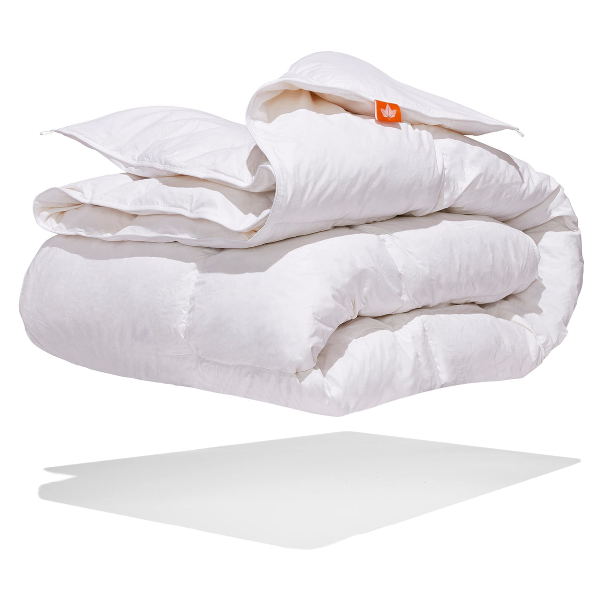 All Season White Goose Feather Duvet Comforter Twin Size - 233 TC Shell 100% Cotton