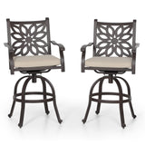 Outdoor Swivel Bar Stools Set of 2