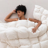 Luxury Down Feathers Fiber Comforter King Size - 750 Fill Power All Season