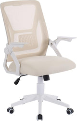 Mid-Back Swivel Ergonomic Office Chair with Adjustable Arms, Mesh Lumbar Support