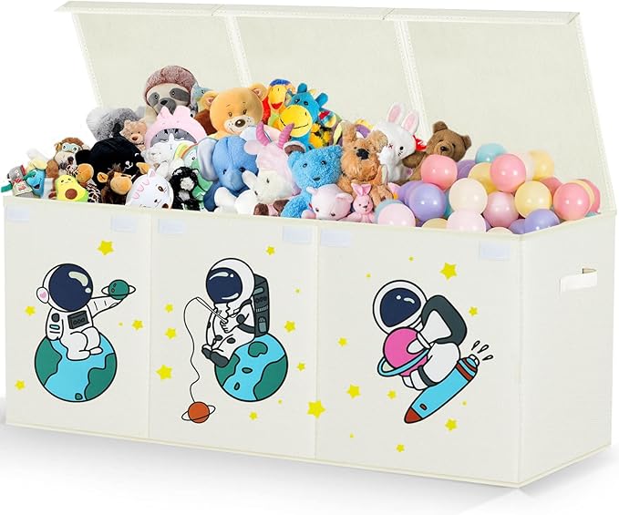 Large Toy Box Storage Chest,Sturdy Toys Storage Organizer Bin Basket