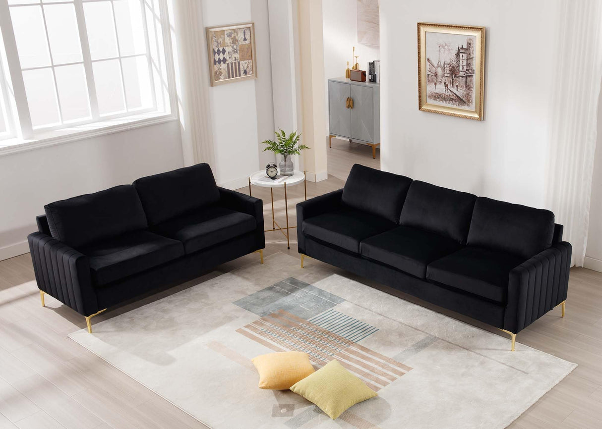 3 Piece Sofa Set Living Room Furniture Sets, Comfy Sofa and Loveseat and Chair