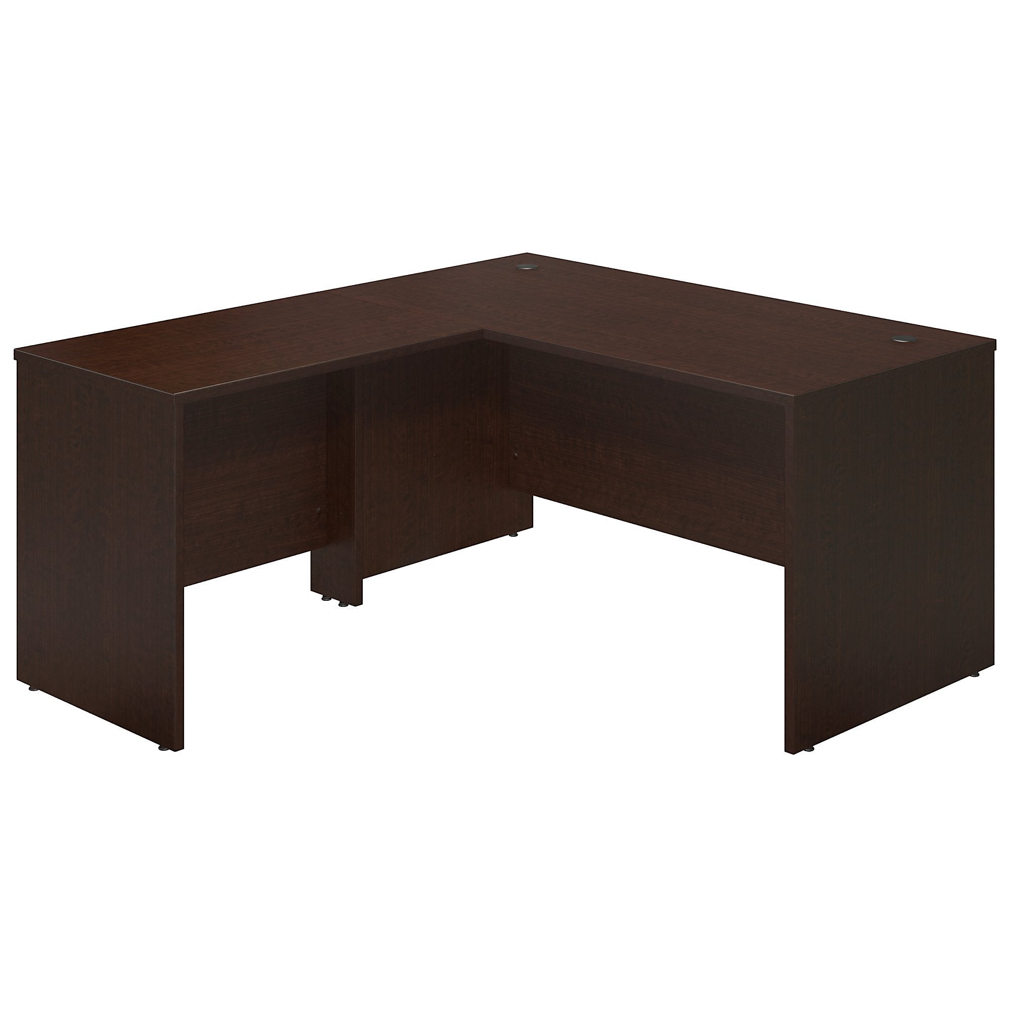 Series C Elite 60W x 30D Desk Shell with 36W Return in Mocha Cherry