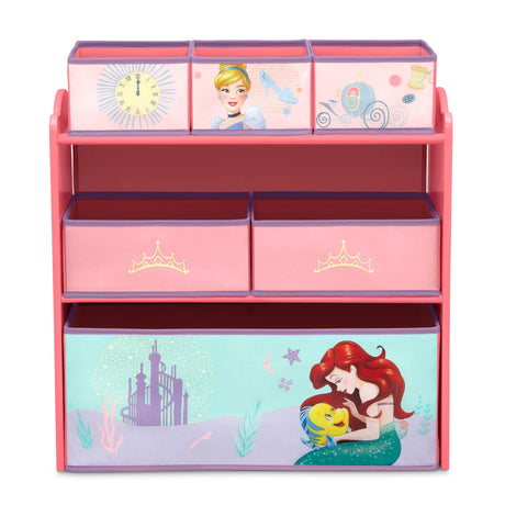 & Store 6 Bin Toy Storage Organizer, Disney Princess