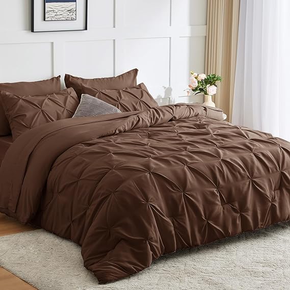Queen Comforter Set - 7 Pieces Comforters Queen Size Light Blue