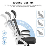 High Back Mesh Office Chair with 90° Flip-up Armrest