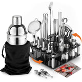 Mixology Cocktail Shaker Set - Complete 29-Piece Bartender Kit and Bar Tools