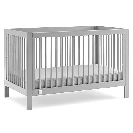 Charlie 6-in-1 Convertible Crib - Greenguard Gold Certified, Blush Pink