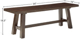 Figi Dining Bench, Rustic Wood