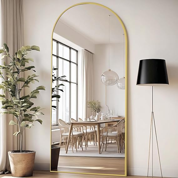 Mirror Full Length, Gold Arched Full Length Mirror