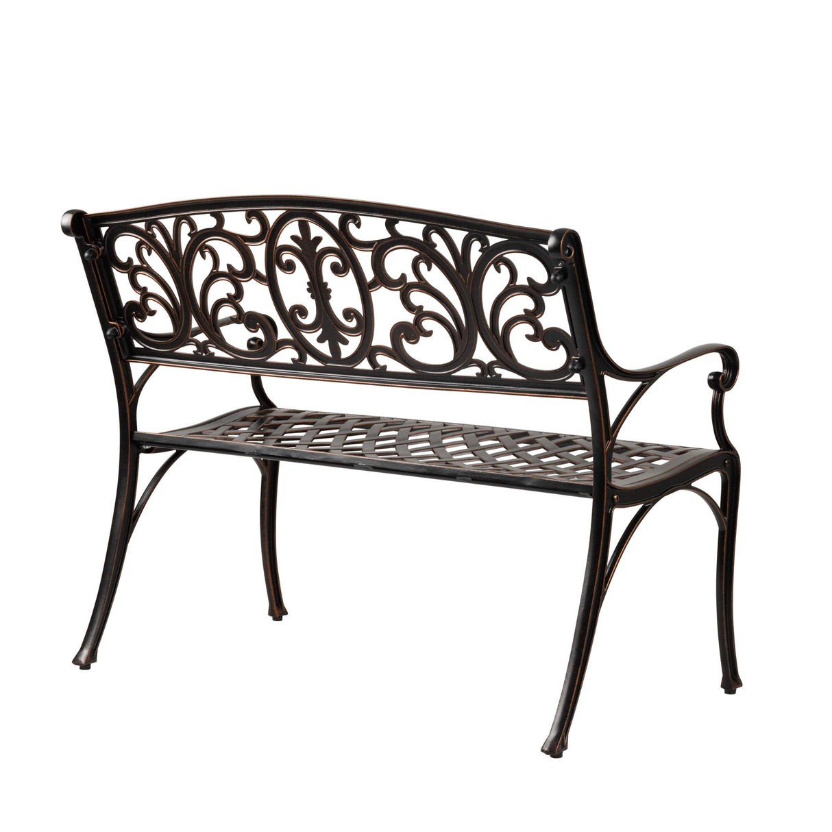 Decatur Cast Aluminum Patio Bench