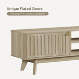 70" TV Stand Entertainment Center with Storage Cabinets