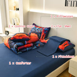 Twin Comforter Set with Sheets for Boys,6 Pcs Gamer Bedding Set