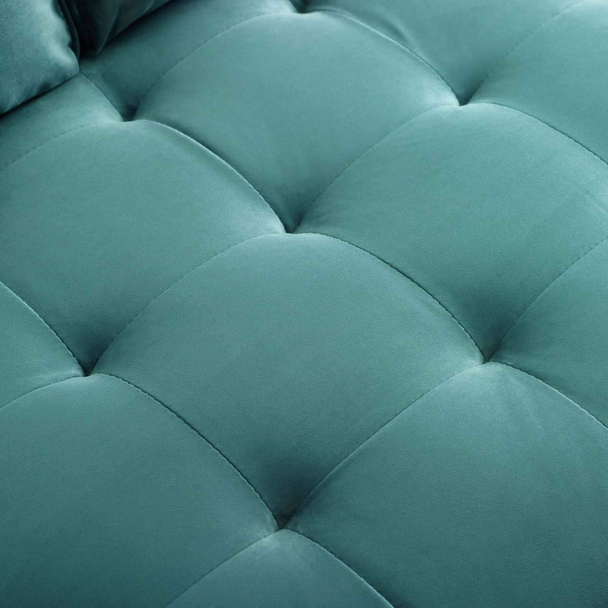 EEI-3764-TEA Valour Performance Velvet Sofa, Teal