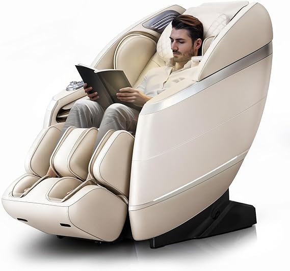 4D Massage Chair Full Body, 166° Flexible Track, 18 Modes Massage