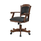 Simple Relax Leatherette Arm Chair, Tobacco and Black