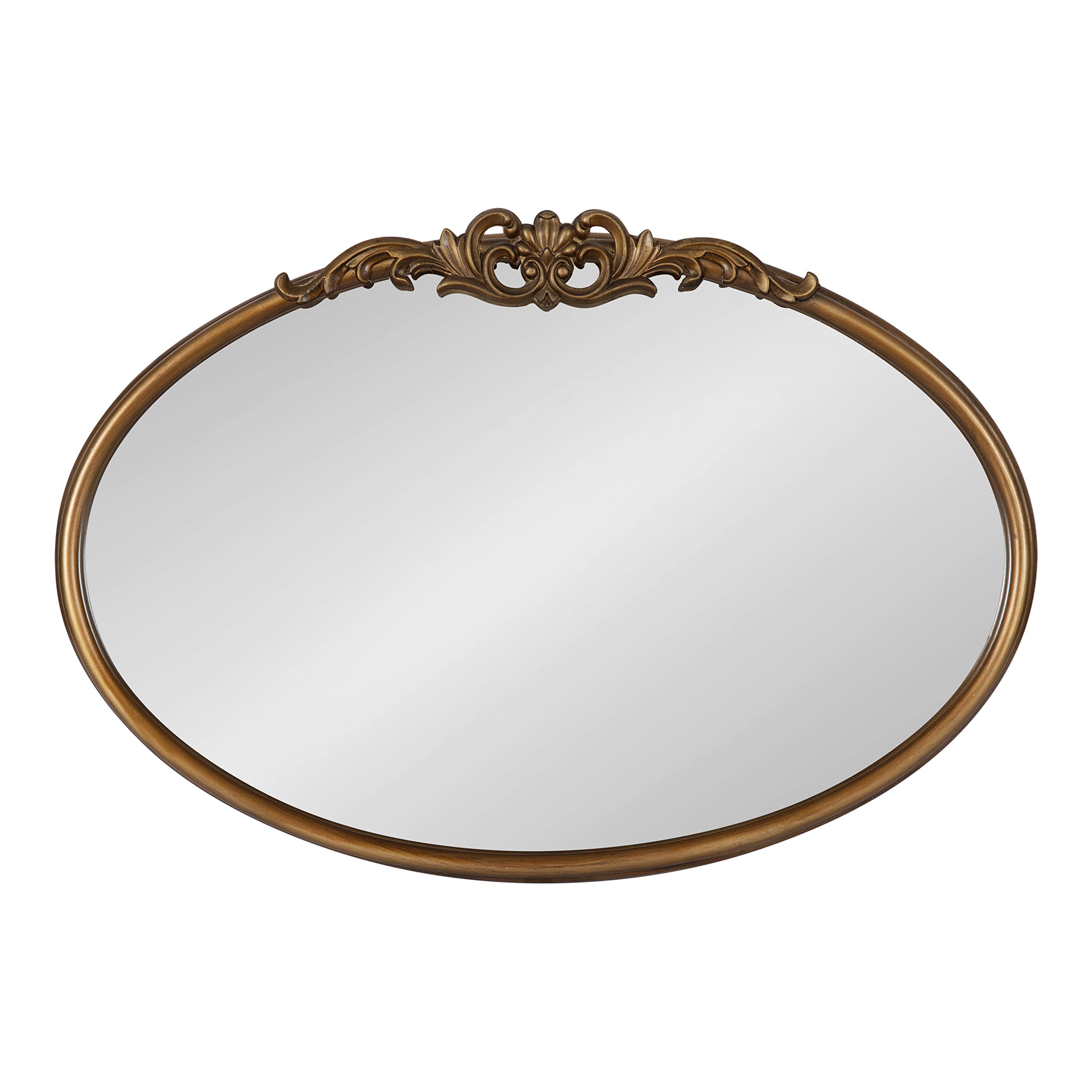 Arendahl Glam Ornate Mirror, 27 x 18.75, Gold, Traditional Baroque Inspired Wall Decor