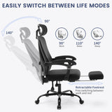 Office Chair,Desk Chair with Adjustable Lumbar Support,Home Office Chair