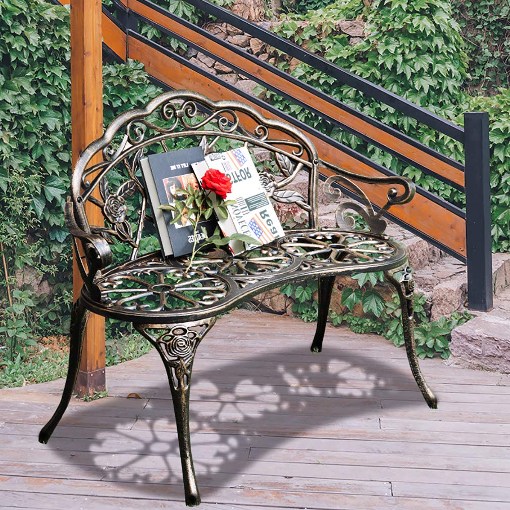 Garden Bench Park Bench Metal Bench Outdoor Benches Clearance Patio Yard Bench