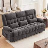 Reclining Loveseat with Cup Holders for Living Room 2 Seat Manual Loveseat Recliner