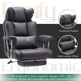 Big and Tall Office Chair with Foot Rest Comfortable Executive Reclining Office Chair