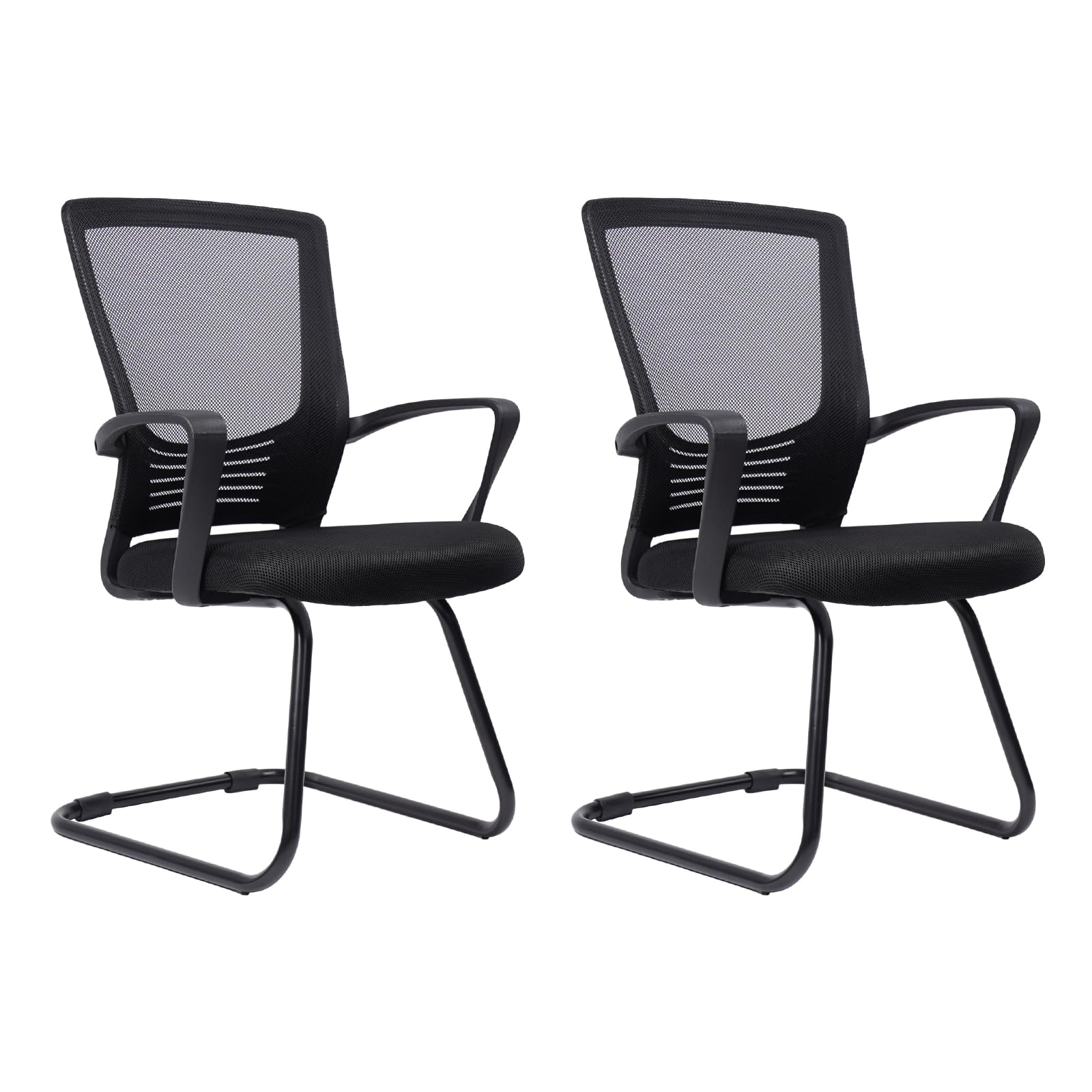 Waiting Room Guest Chairs Set of 2, Mesh Back Arm Chair
