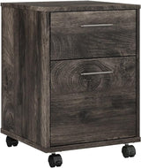 Key West 2 Drawer Mobile File Cabinet, Rolling File Cabinet for Home Office