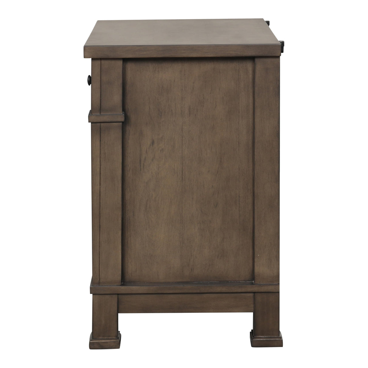 Thorne Transitional Solid Wood 3-Drawer Nightstand with USB and Felt-Lined Top & Cedarwood-Lined Bottom Storage, Bedside Table, Minimal Assembly Needed for Bedroom, Dark Walnut