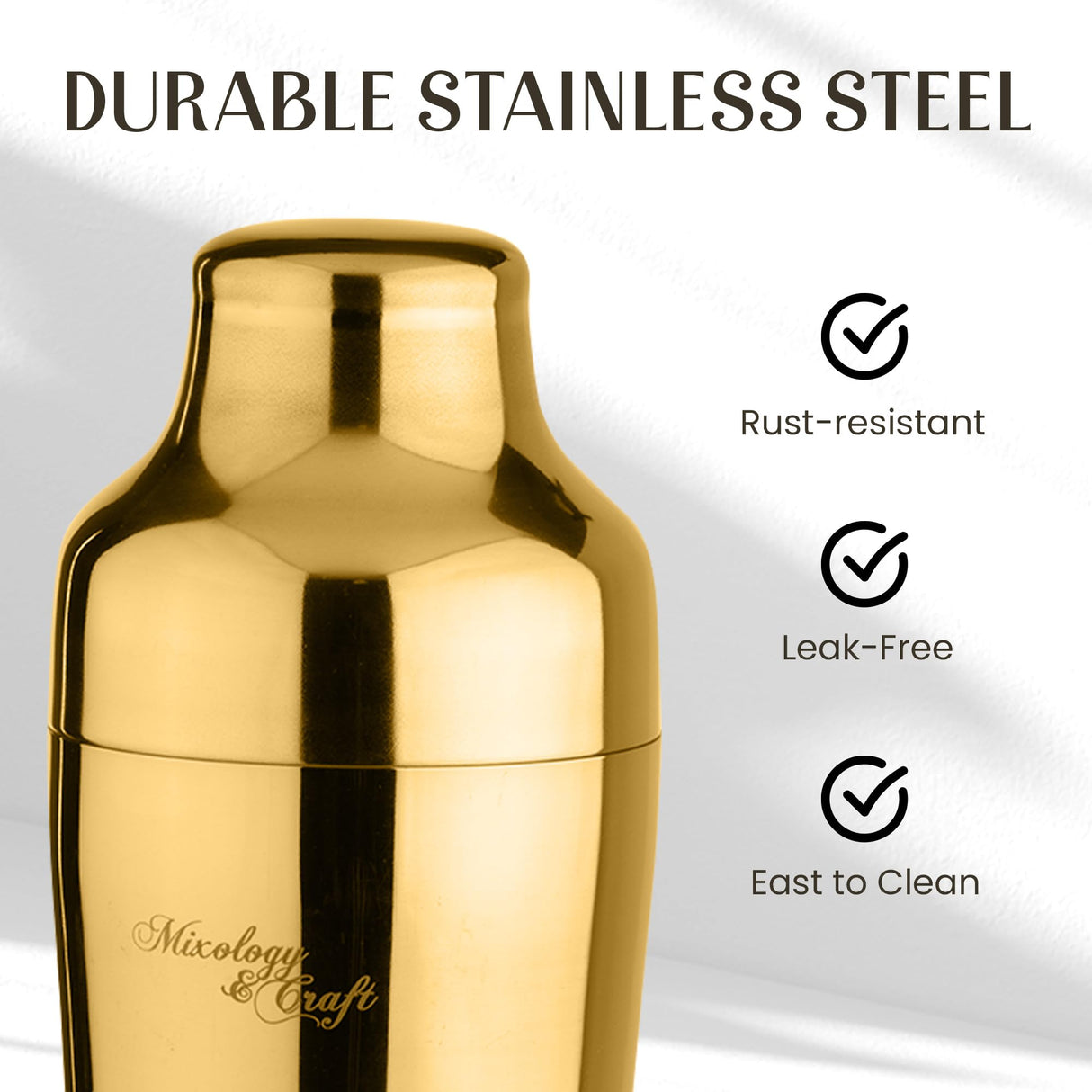 Bartender Kit:10-Piece Bar Tool Set with Dark Bamboo Stand | Perfect Home Bartending Kit and Martini Cocktail Shaker Set