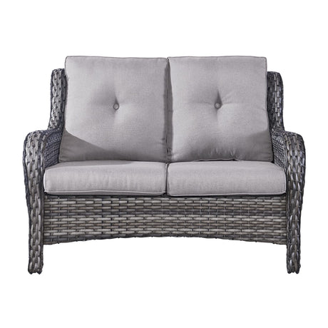 Loveseat Wicker Outdoor Couch - 2-Seater Rattan Patio Sofa