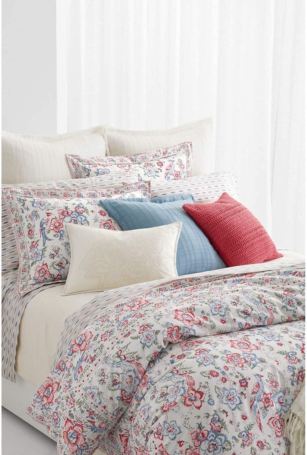 Lucie Birds Jacobean King Comforter Set - 3 Piece