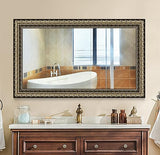 Rectangle Bathroom Wall Mirror - Silver Frame 40" x 24"