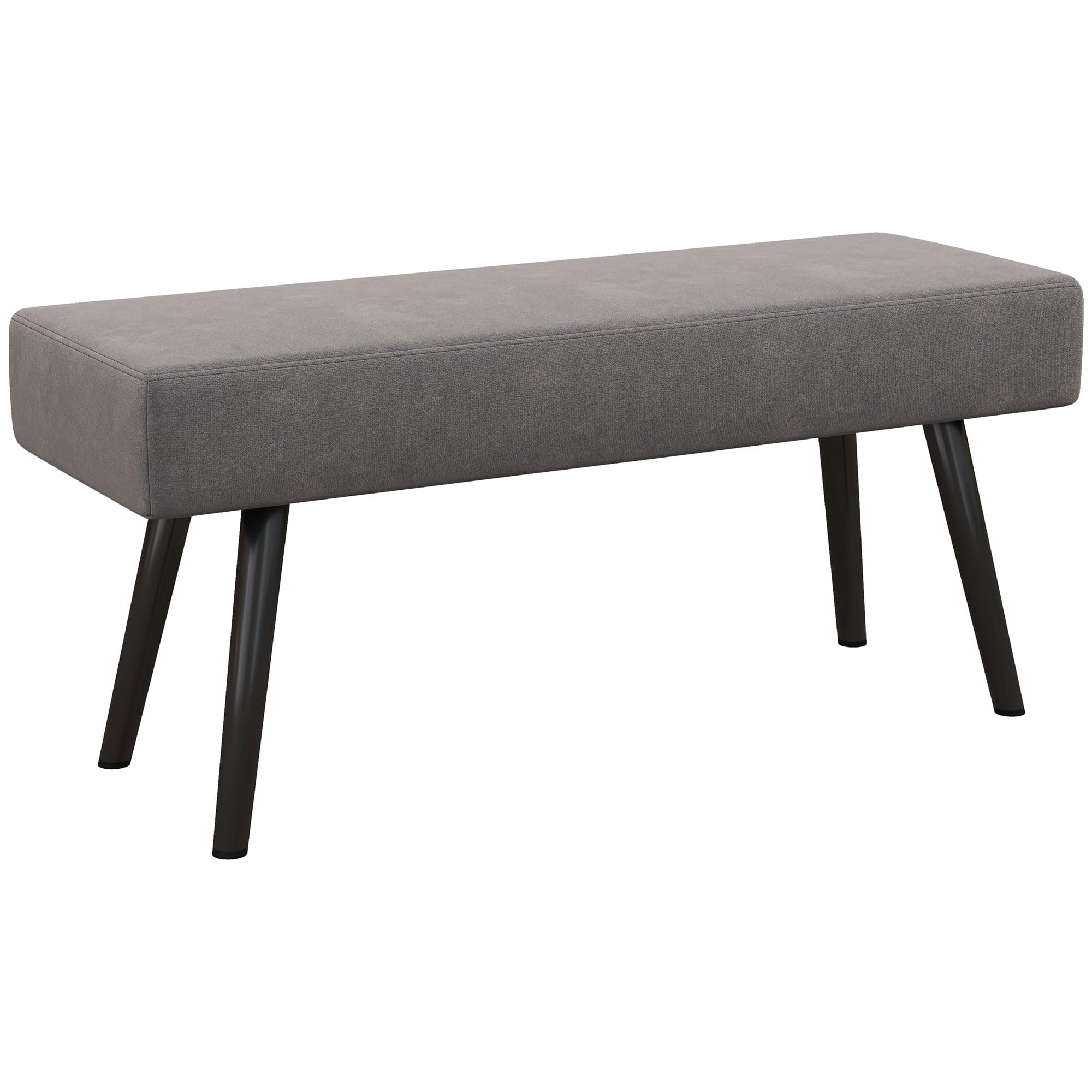 39" End of Bed Bench, Velvet Upholstered Entryway Bench