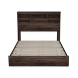 4-Pieces Bedroom Sets, Queen Size Platform Bed Frame with 2 Nightstands and 1 Dresser,