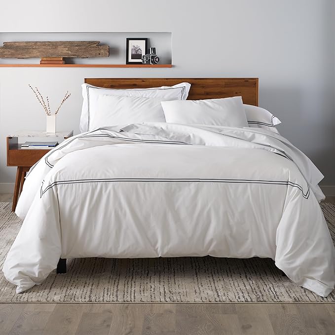 Luxury Duvet Cover Set (3pc), 100% Cotton Duvet Cover