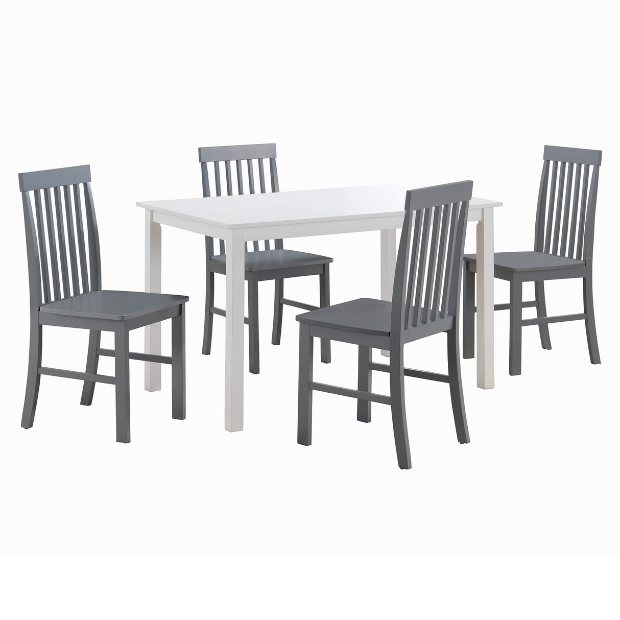 4 Person Modern Farmhouse Wood Small Dining Table Dining Room Kitchen Table Set 4